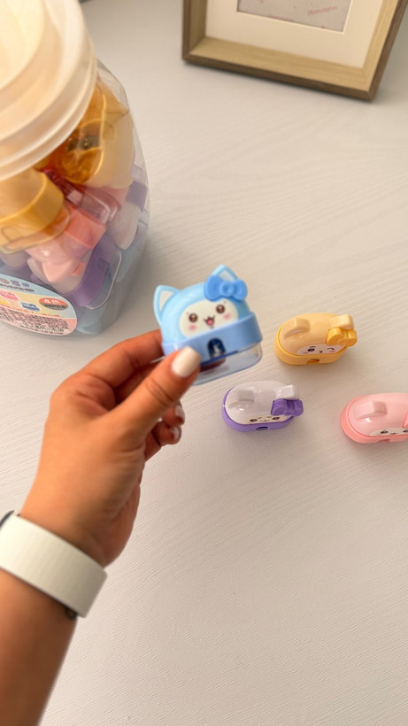 تراش مخزن دار طرح گربه پاپیون دار